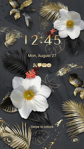 Android application 4K Wallpaper HD - Black Gold D screenshort