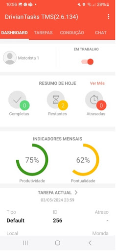 DrivianTasks TMS Screen 2