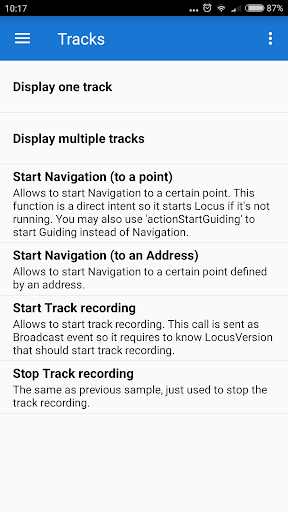 Screenshot of Locus API - Sample Solutions