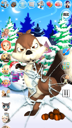 Talking Squirrel Frozen Forest - Screenshot 4