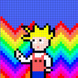 Cartoon Pixels Boy Theme icon