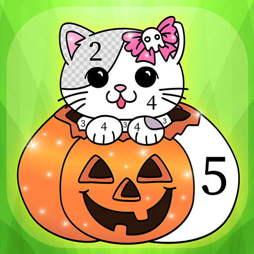 Glittery Halloween Coloring logo