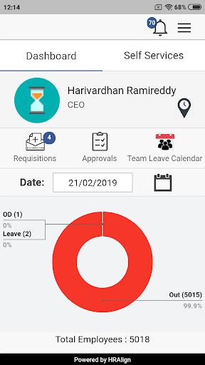 Android application HRAlign (5.0.20.5) screenshort