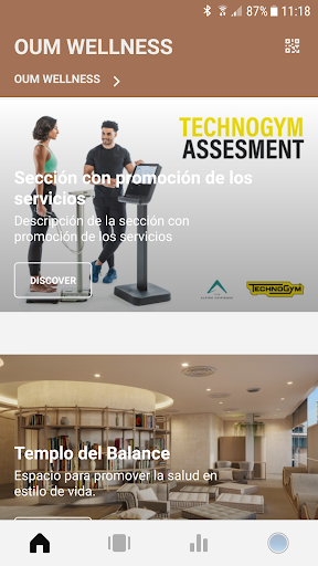 Android application OUM WELLNESS screenshort