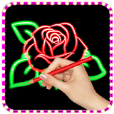 Learn to Draw Glow FLowers icon