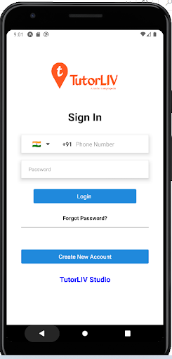 Android application TutorLIV screenshort