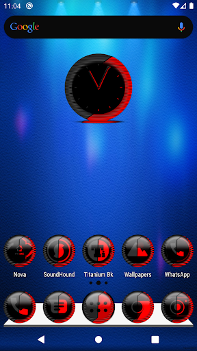 Android application Red Icon Pack Style 8 screenshort