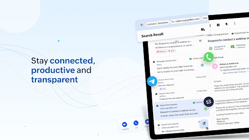 Screenshot of Zoho TeamInbox