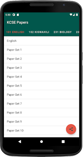 Android application KCSE Prediction & Mock Papers screenshort