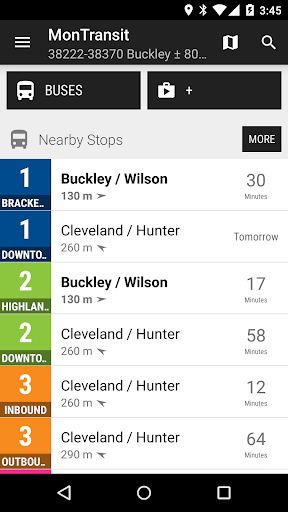 Android application Squamish TS Bus - MonTransit screenshort