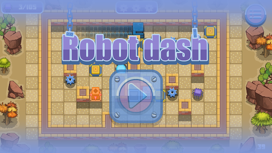 Robot dash: Slider rush puzzle