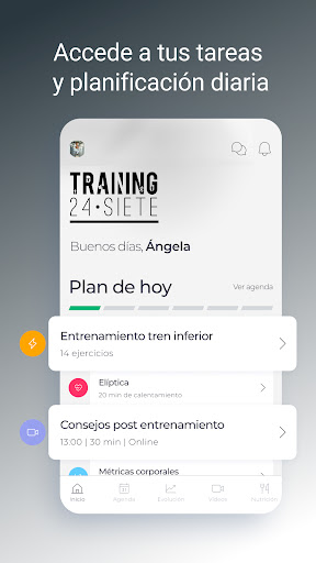 Android application Training24Siete screenshort