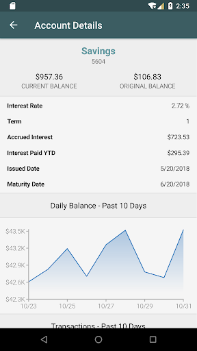 Android application Gulfside Bank Treasury Mgmt screenshort