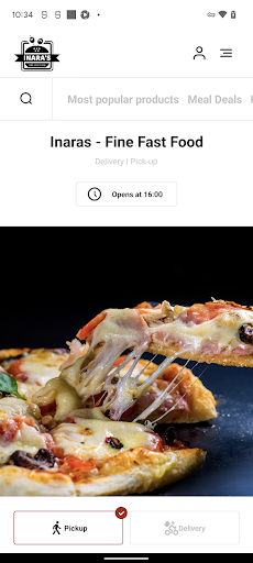 Android application Inaras - Fine Fast Food screenshort