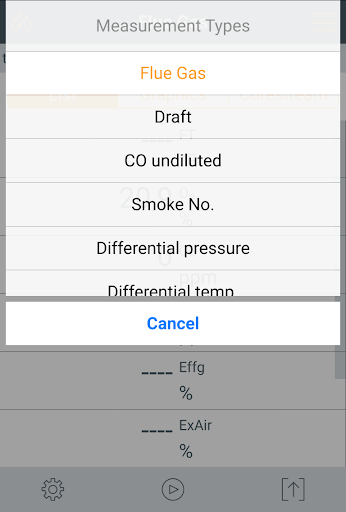 Screenshot of testo 330i App