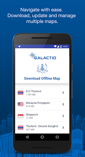Android application Galactio - Navigation & Maps screenshort