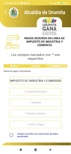 Android application Trami App Urumita screenshort