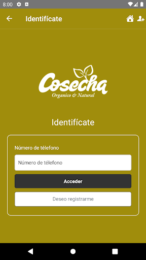 Pedidos de Cosecha Screen 2