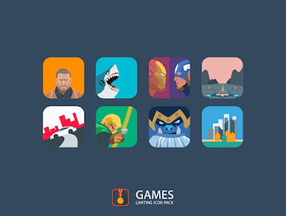 Paquet d'icones de Lanting: captura de pantalla colorida