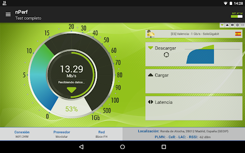 Test de velocidad 4G 5G WiFi Screenshot