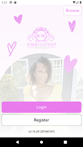 Android application Kimmylovesit Boutique screenshort