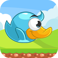 Blue Bird flies in the Sky