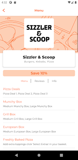 Sizzler & Scoop G44 Screen 2
