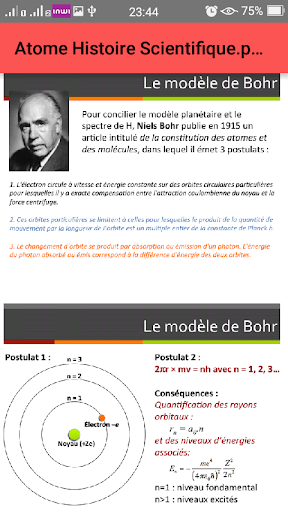 chimie: histoire de l’atome Screen 3