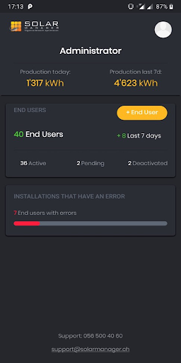 Android application Solar Manager Installation screenshort