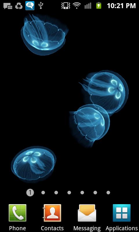 Android application Live Jellyfish screenshort