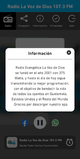 Radio La Voz de Dios 107.3 FM screenshot 1