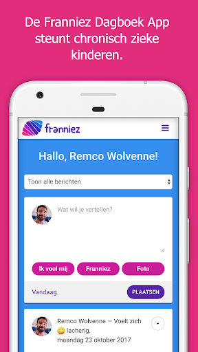Android application Franniez Dagboek screenshort