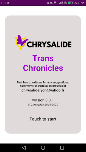 Android application Trans Chronicles screenshort