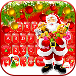 Cover Image of Download Red Christmas1 Keyboard Theme  APK