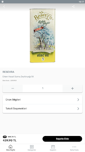 Android application Turser Zetinyağı screenshort
