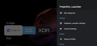 screenshot of Projectivy Launcher