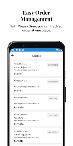 Weazy Dine - Digital QR Menu