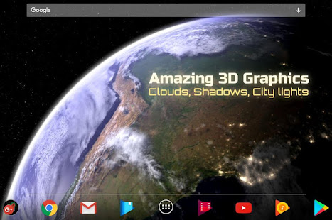 Earth & Moon in HD Gyro 3D Parallax Live Wallpaper screenshots 2