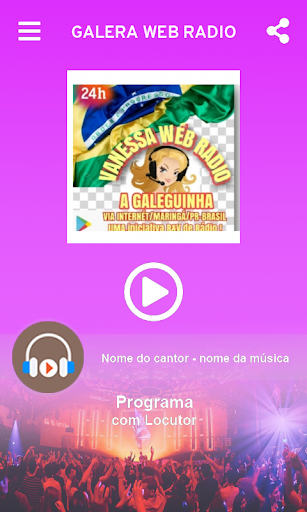 Galera Web Radio Screen 2