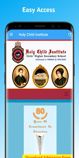 Android application Holy Child Institute - HCI screenshort