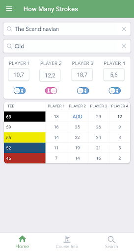 Android application How Many Strokes - World Handi screenshort
