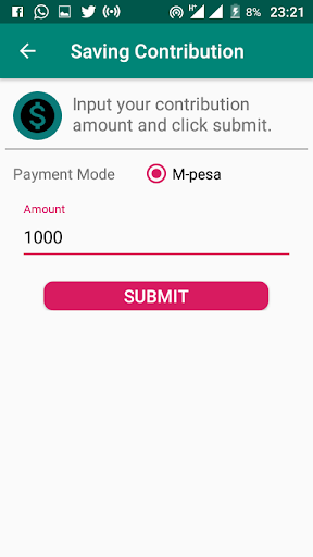 GlobalMisa - Sacco App Screen 3