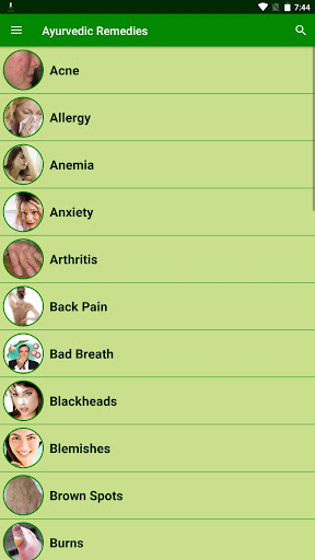 Android application Ayurvedic Remedies screenshort