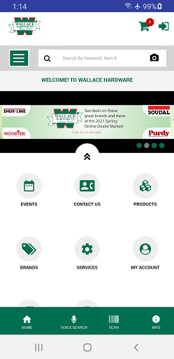 Wallace Hardware Screen 2