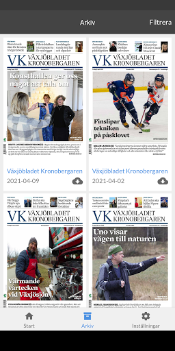 Växjöbladet Kronobergaren Screen 2
