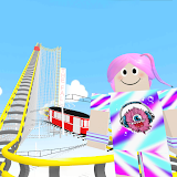 Roller coaster obby parkour icon