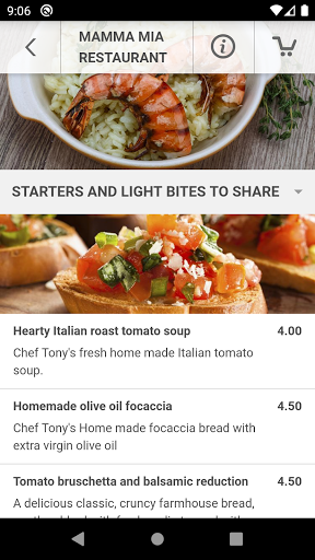 Mamma Mia Restaurant Screen 3