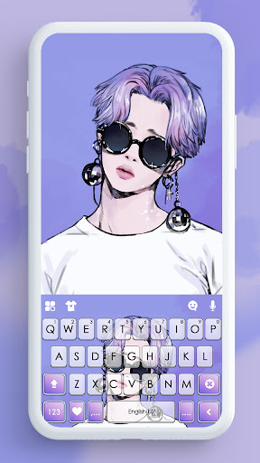 Android application Purple Kpop Star Theme screenshort