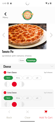 Screenshot of Ambler Pizza
