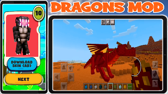 Mod de Dragones par Minecraft